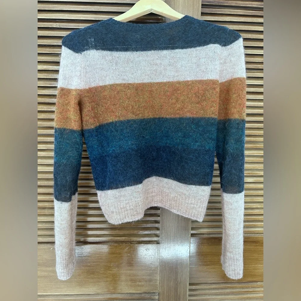 Pam & Gela alpaca blend striped sweater